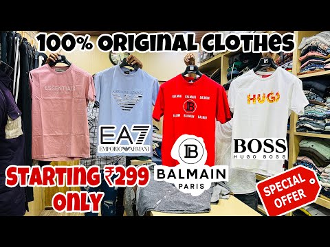 100% Original Clothes🔥 | ₹299 Only | Balmain Tshirts,Poloneck,Jeans | Branded Clothes in Mumbai