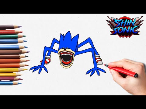 How to Draw SONIC Tapes (Shin Sonic) - The Hedgehog | Step-by-Step Tutorial