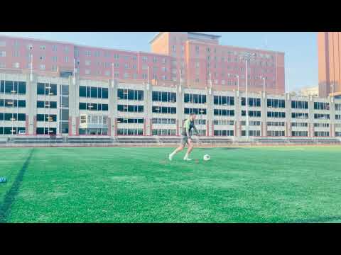 Football Ball Mastery Skills: Outside Foot Touch + Cruyff Turn Combination