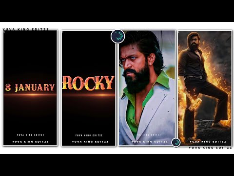 Yash Boss Birthday Video Editing Alight Motion || Rocking Star Yash New Video Editing Alight Motion