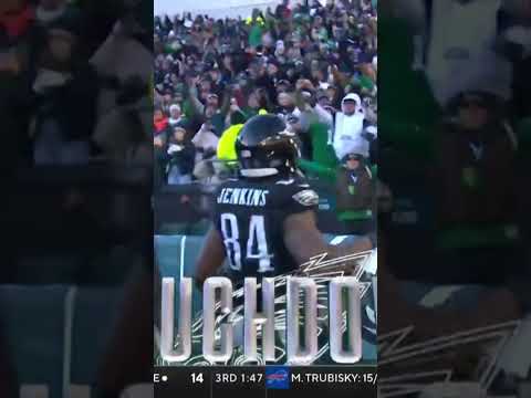 Tanner McKee to EJ Jenkins for his FIRST NFL TD, Eagles up, 17-3. 🔥🦅 Eagles vs Giants Highlights