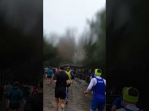 First 2km of Alton Towers Half Marathon in 60seconds #shorts