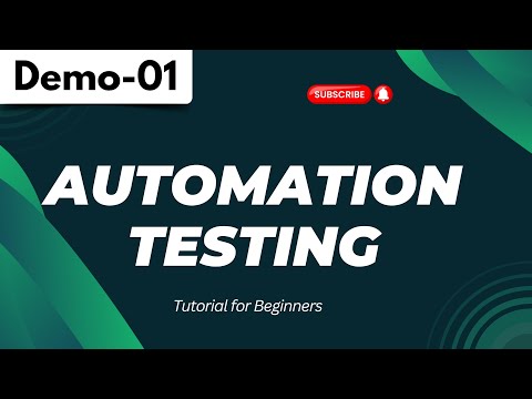 Automation Testing Demo 01 | Automation Testing | Tutorial for Beginners