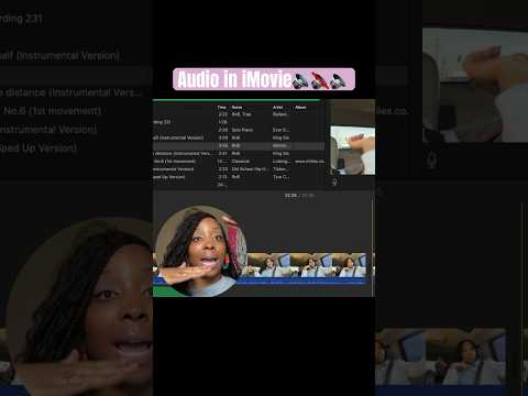 Audio in iMovie 🔉#editingvideo #imovie #howtouseimovie #editingtips #audio #soundeffects #sound