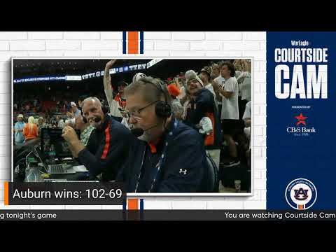 Courtside Cam - #4 Auburn vs North Alabama