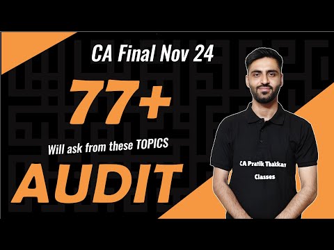 CA Final Audit Most IMPORTANT TOPICS | Don't Miss these TOPICS