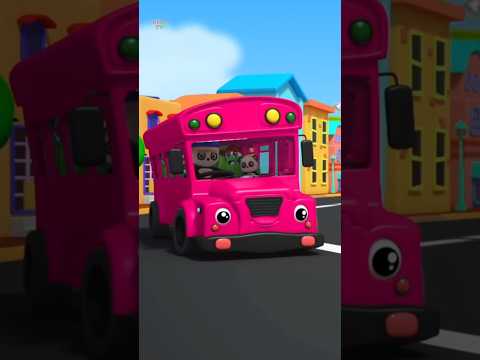 Wheels On The Bus #shorts #trending #ytshorts #babysong #cartoon #viral #kidsvideos