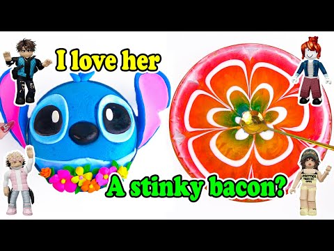 Relaxing Slime Storytime Roblox | The battle between me and my brother for the heart of bacon