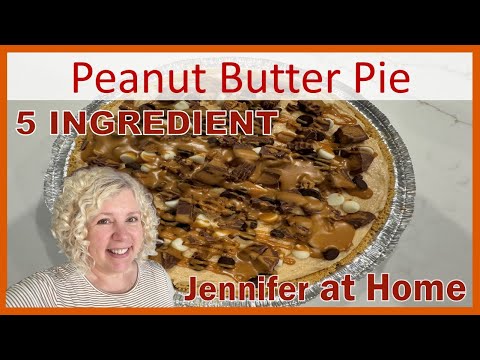 5 INGREDIENT PEANUT BUTTER PIE #easy #PEANUTBUTTERPIE #easypie  #easyrecipe  #peanutbutter #dessert