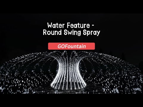 Water Feature Fountain: Round Swing Spray Fountain