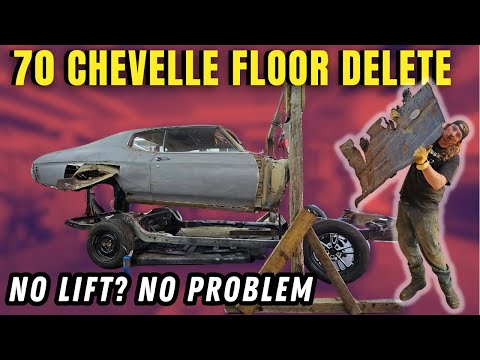 No Fancy Tools Required! 70's Chevelle Floor Removal.