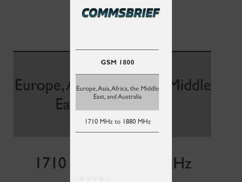 GSM frequencies explained in 1 minute #shorts