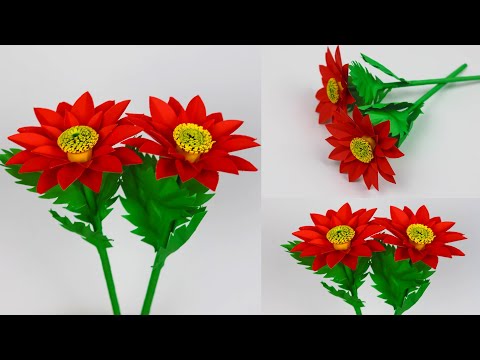 Paper flower - Very easy paper flower - Paper craft - Origami flower