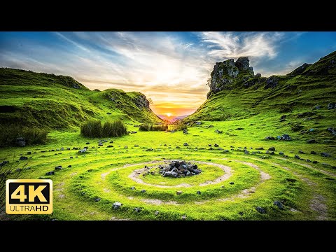 10 Hours Fantastic Views of Nature 4K with Relaxation Music