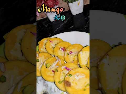 mango kulfi 🤩🤤🥭#shorts #mangorecipe #mangokulfi