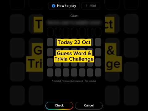 Today 22 Oct Blove DApp Guess Word Trivia Challenge