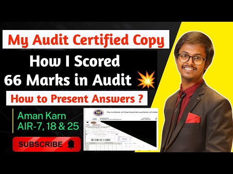 How to Present Answers in Audit 💥 Analysis of Audit Certified Copy | CA Aman Karn #icai #ca #audit