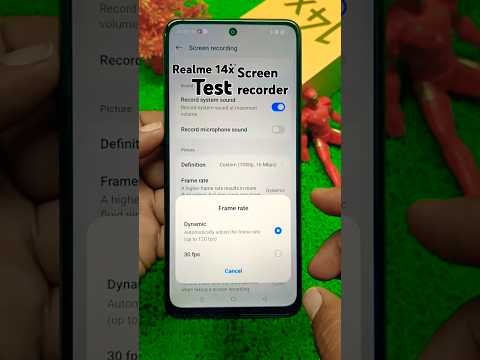 Realme 14x Screen Recorder Fps test Review 🔥#shorts #realme14x5g