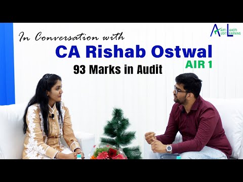 In Conversation with - CA Rishab Ostwal - AIR 1 - Nov 2024 CA Final Exams | CA Aarti N. Lahoti