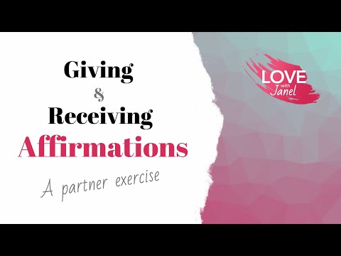 ACTUAL partner exercise to practice giving & receiving affirmations - "Healing Statements"