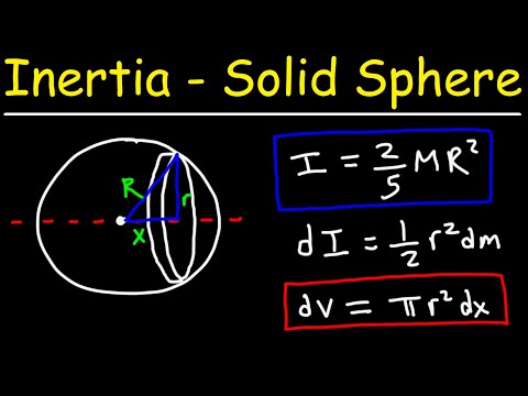 Inertia of a Solid Sphere Formula Derivation - College Physics With Calculus