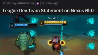 Riot Statement on Nexus Blitz in 2022