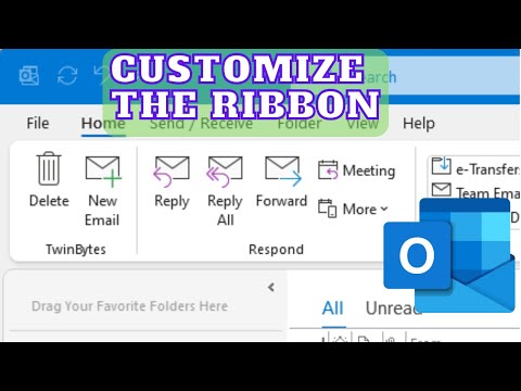 How to customize the ribbon in Outlook