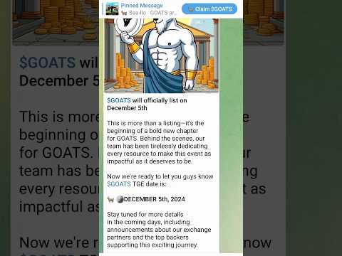 Goats Airdrop claim and snapshot date | Goats Airdrop listing date | Goats Airdrop new update today