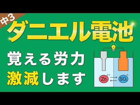 『ダニエル電池』の本質が10分でわかる魔法の授業/中3理科/化学⑦