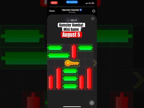 August 5 - Hamster Kombat mini game puzzle unlocked