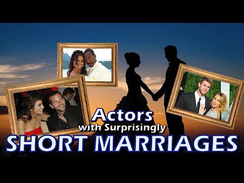 Actors with Surprisingly Short Marriages