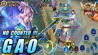 GAO Mid Lane NO COUNTER !!! Honor of Kings (HOK) best build item & strategy in game | pro player