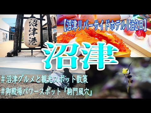 【沼津1泊2日旅】こぼれイクラが美味かった。｜千本浜海岸｜びゅうお｜港八十三番地｜深海水族館｜沼津リバーサイドホテル｜駒門風穴｜