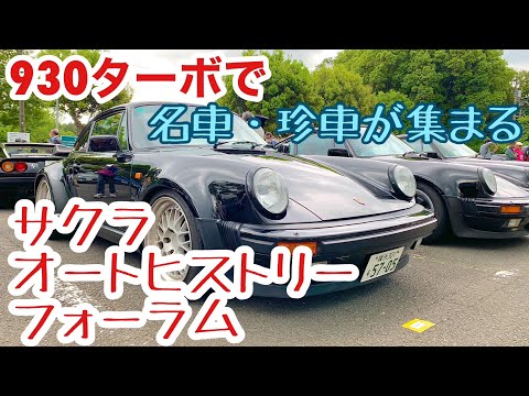 【空冷ポルシェ 930ターボ】レアな名車・珍車をご覧あれ！サクラ・オートヒストリーフォーラムに初参加してきました！