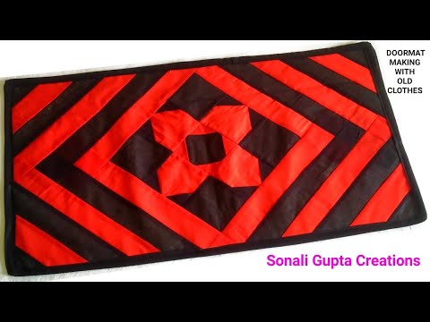 How To Make Doormat At Home | Paydan Banane Ka Tarika | Doormat With Old Clothes #doormatmaking