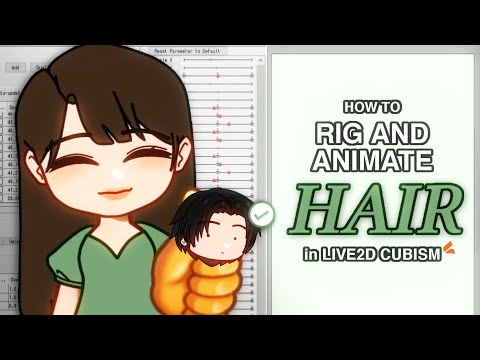 [Beginner Friendly] How to RIG & ANIMATE HAIR Smoothly in Live2D Cubsim