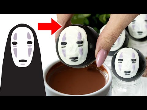 I Turned No Face from Spirited Away into HOT CHOCOLATE BOMBS!!