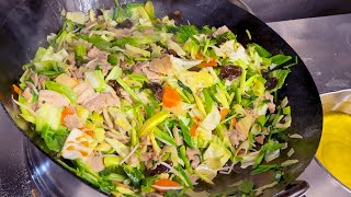 野菜炒め　Veggie stir fry