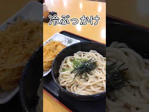 セルフうどんなりや本店 冷ぶっかけとやさいのかき揚げ #さぬきうどん #三木町 #なりや