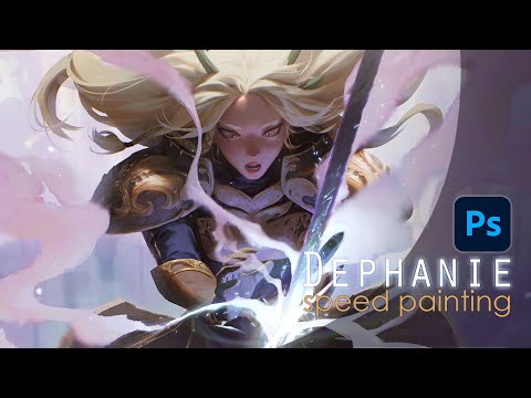 Dephanie: Guardians of Light - speed painting (Time-lapse)