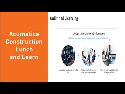 Acumatica Construction Lunch and Learn