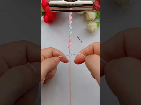 Super simple rope braiding craft sharing bracelet rope braiding tutorial simple braided bracelet