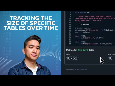 Monitoring the Table Size In Snowflake Notebooks With Streamlit