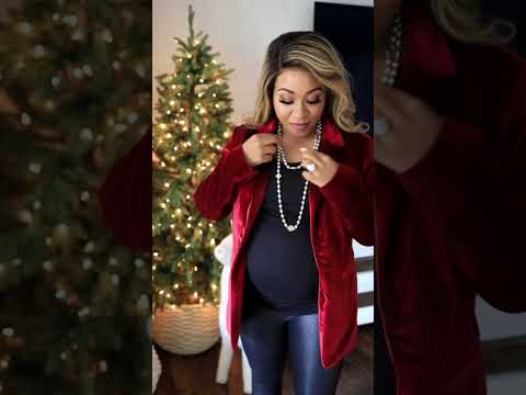 #GRWM // Dress the Bump 32 Weeks: Holiday Edition #pregnancy