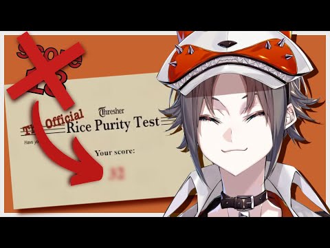 Mysta finally reveals his rice purity test score