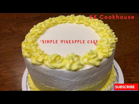 #Snack|#Dessert ||Classic Soft & Juicy Pineapple Sponge Cake |Super Easy ,Soft and Moist Pastry Cake