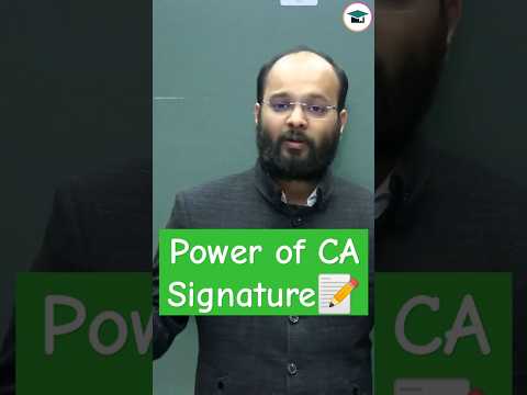 CA Signature is More Powerful Than PM Signature | Power of CA Signature📝| CA vs PM Signature #shorts