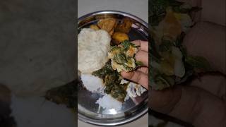 Lunch Platter #healthyfood #spinach #dalcurry #musttry #easyrecipe #andhrarecipies #bachelorrecipes