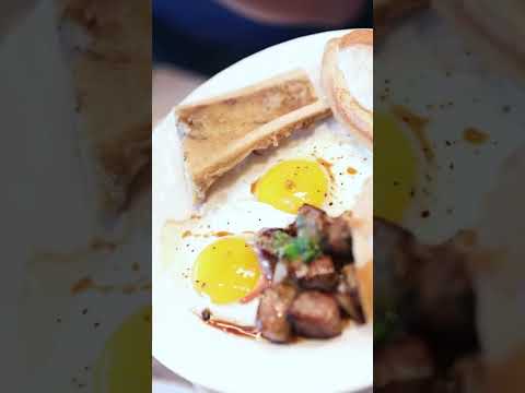 Traditional vitenamese bone marrow breakfast