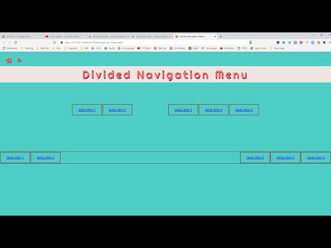 Style a Divided Webpage Navigation Menu with Flexbox and Float